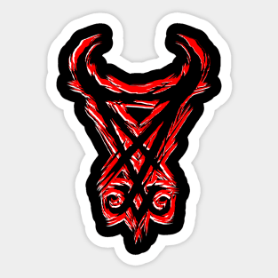 SHUNNED "SIGIL OF SHUNNED" RED LOGO Sticker